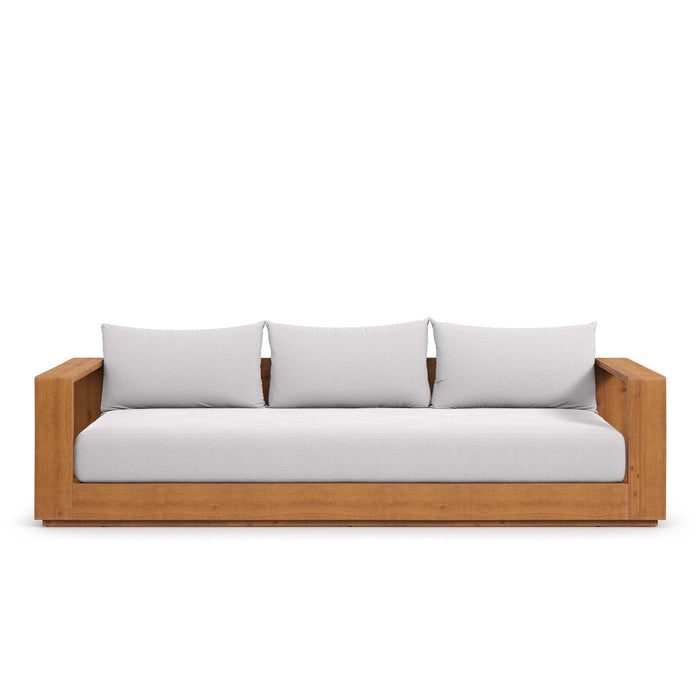 Tahoe Outdoor Patio Acacia Wood Sofa