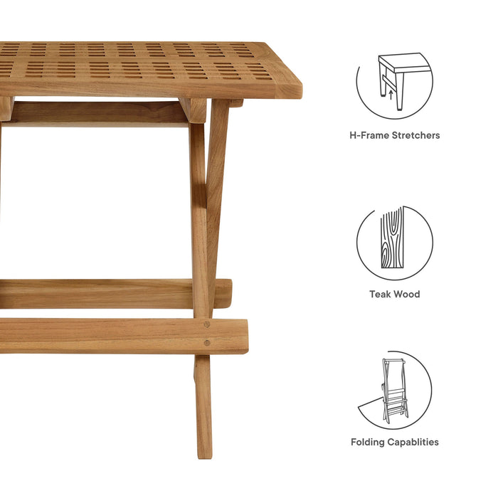 Vienna Outdoor Patio Teak Wood Side Table