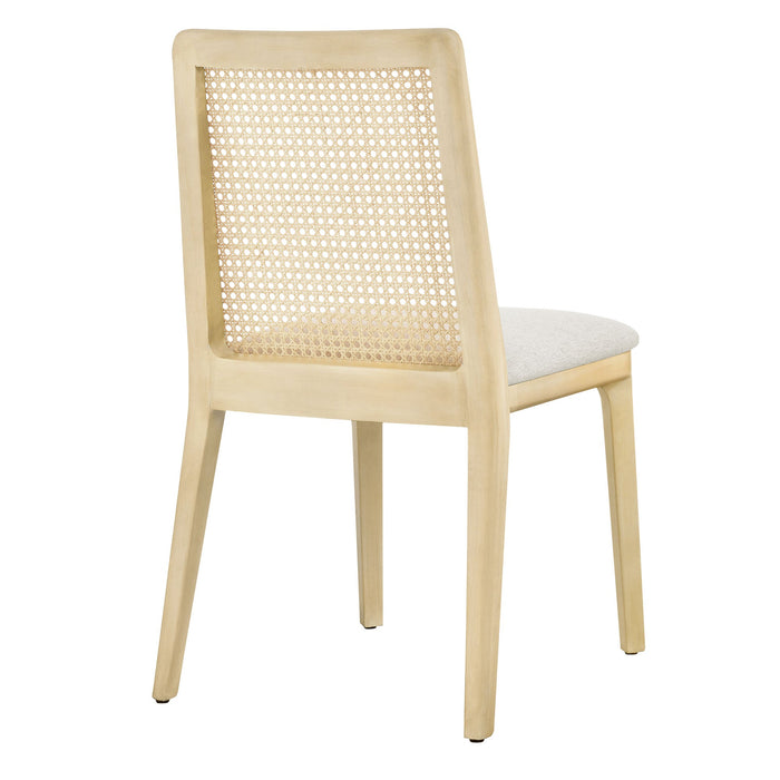 Monarch Beech Wood and Rattan Dining Side Chair