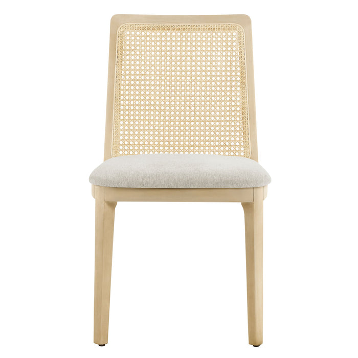 Monarch Beech Wood and Rattan Dining Side Chair