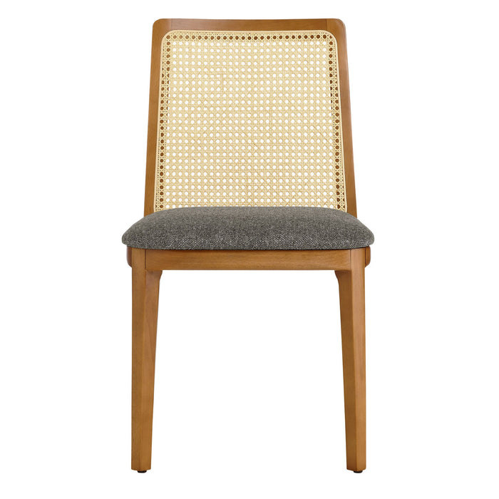 Monarch Beech Wood and Rattan Dining Side Chair