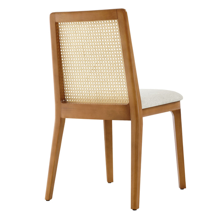 Monarch Beech Wood and Rattan Dining Side Chair