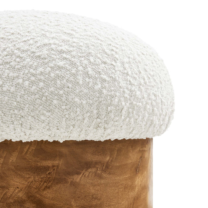 Breeze Boucle Upholstered Ottoman