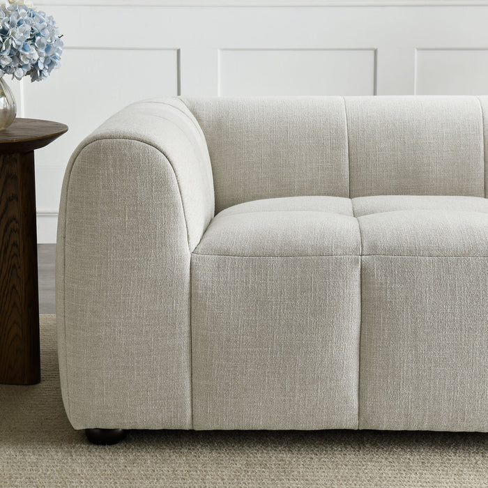 Liana   Upholstered Fabric Loveseat