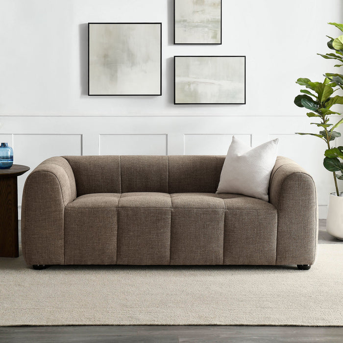 Liana   Upholstered Fabric Loveseat