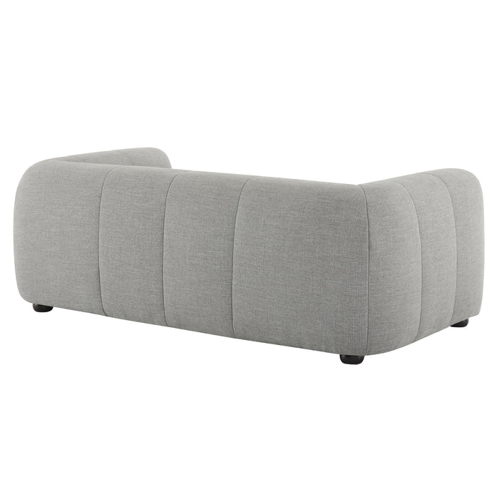 Liana   Upholstered Fabric Loveseat