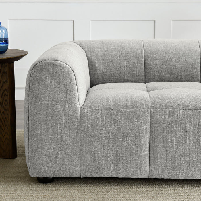 Liana   Upholstered Fabric Loveseat