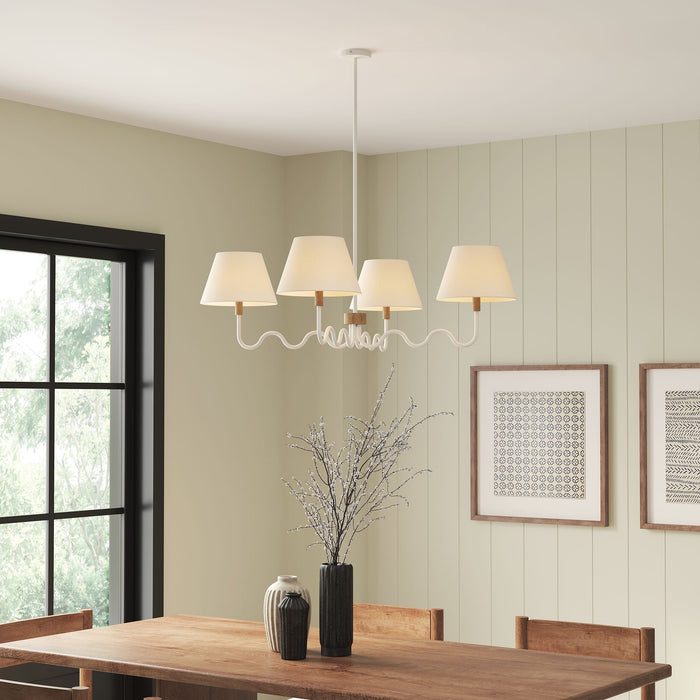 Sunlit Squiggle 4-Arm Pendant Light