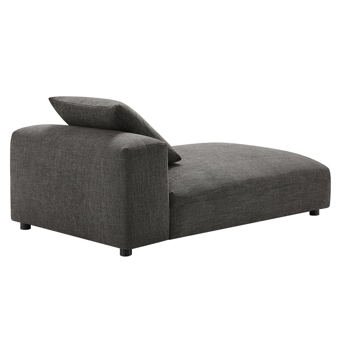 Solace  Modular Upholstered Fabric Armless Chaise Lounge