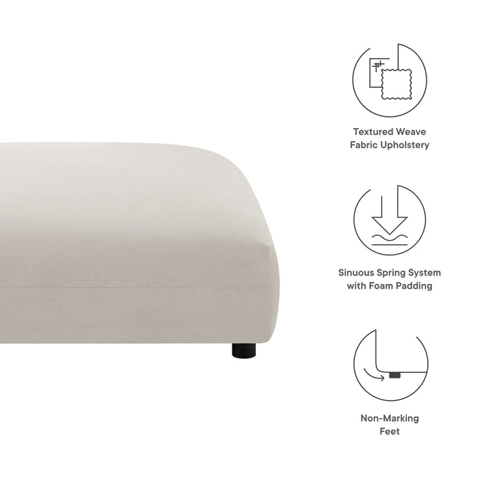 Solace Modular Upholstered Fabric Ottoman