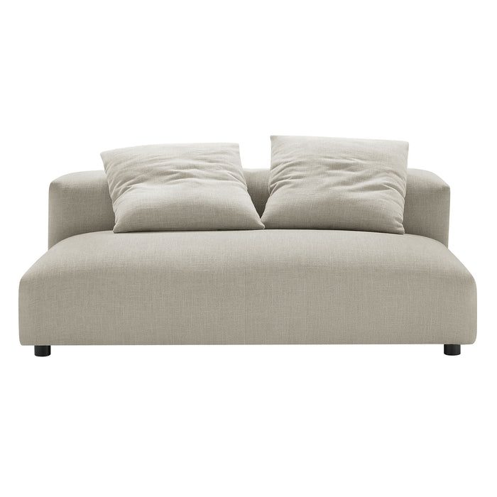 Solace  Modular Upholstered Fabric Armless Loveseat