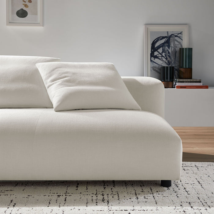 Solace  Modular Upholstered Fabric Armless Loveseat