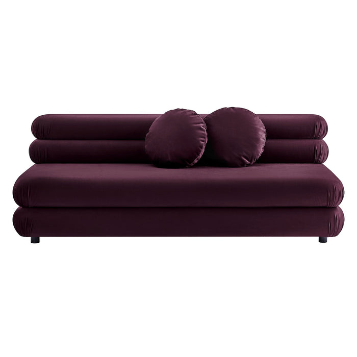 Jubilee Modular Performance Velvet Armless Loveseat