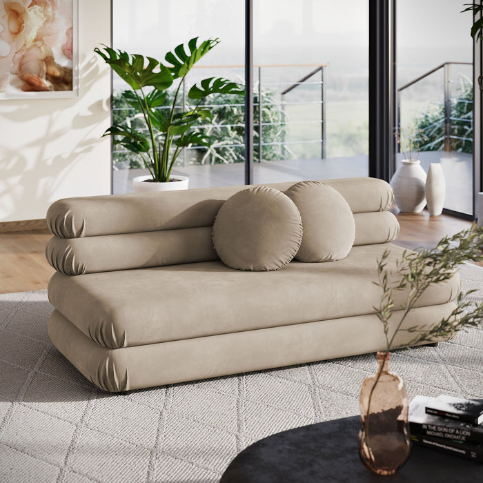 Jubilee Modular Performance Velvet Armless Loveseat