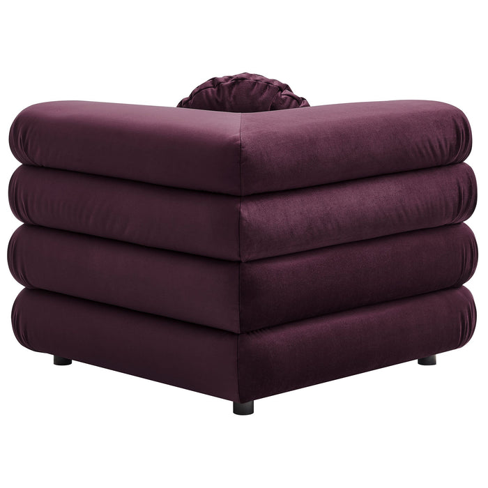 Jubilee Modular Performance Velvet Corner Chair