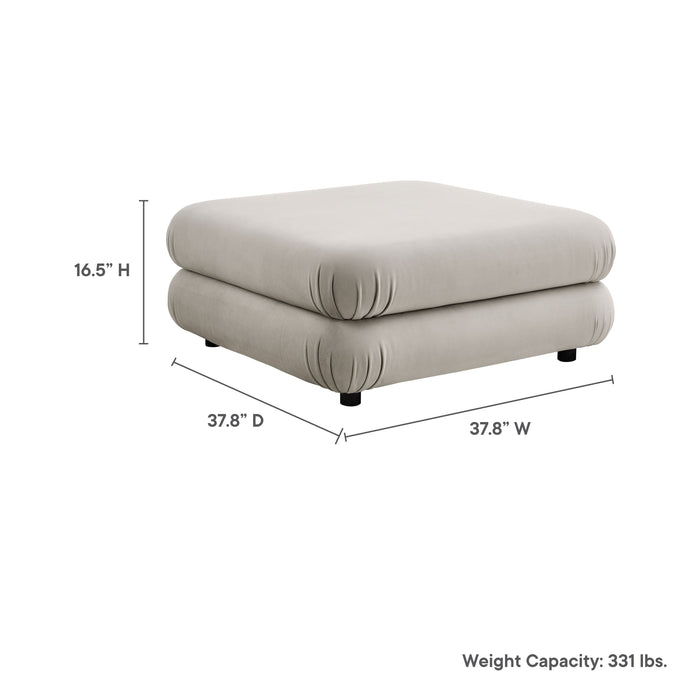 Jubilee Modular Performance Velvet Ottoman