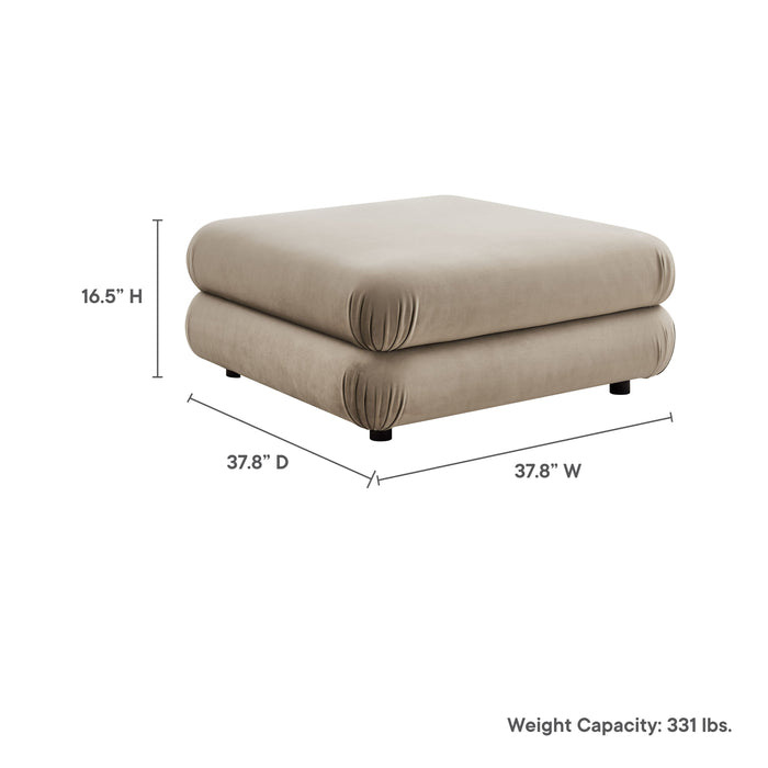 Jubilee Modular Performance Velvet Ottoman