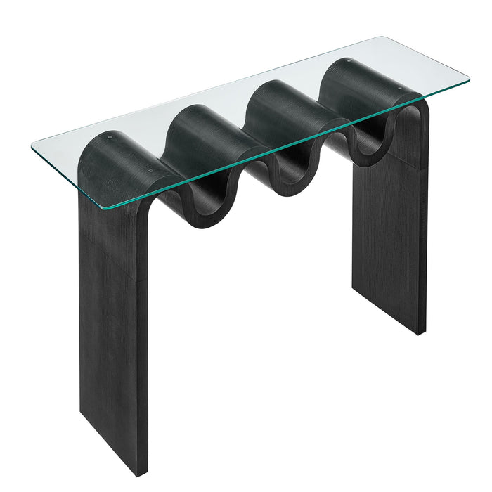 Ondine Glass Top 50" Console Table