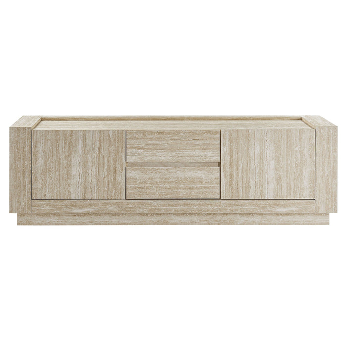 Hollis 59" Travertine TV Stand