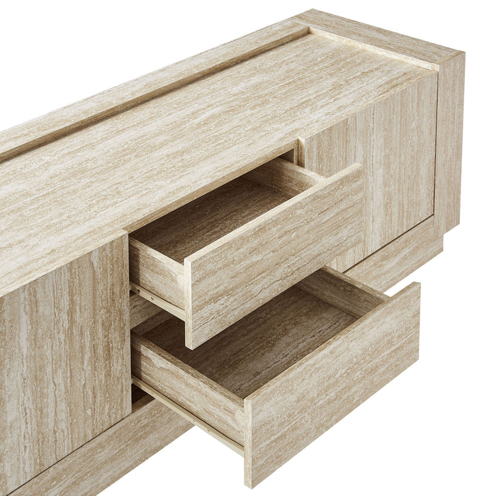 Hollis 59" Travertine TV Stand