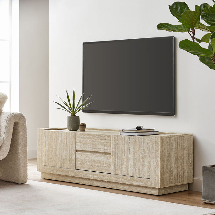 Hollis 59" Travertine TV Stand