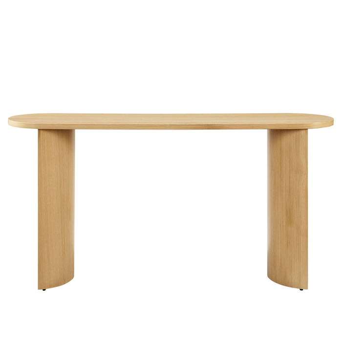 Aspect Oval Wood Entryway Console Table