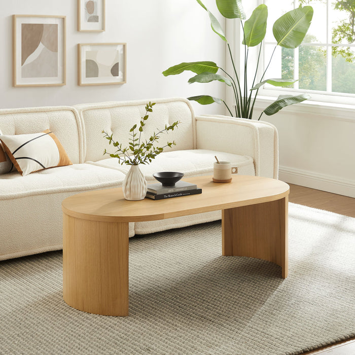 Aspect Oval Wood Coffee Table