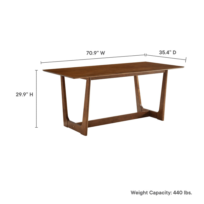 Solara 71" Rectangle Wood Dining Table