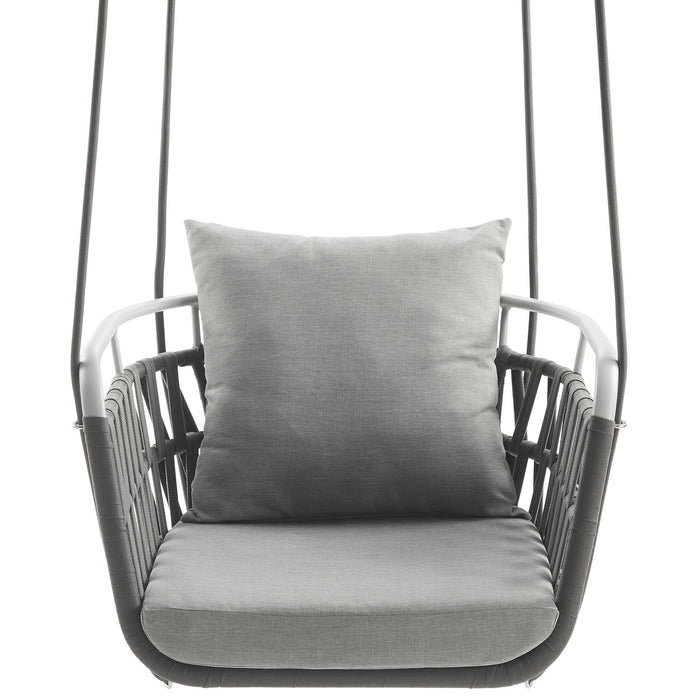 Kaliah Outdoor Patio Aluminum Swing Chair