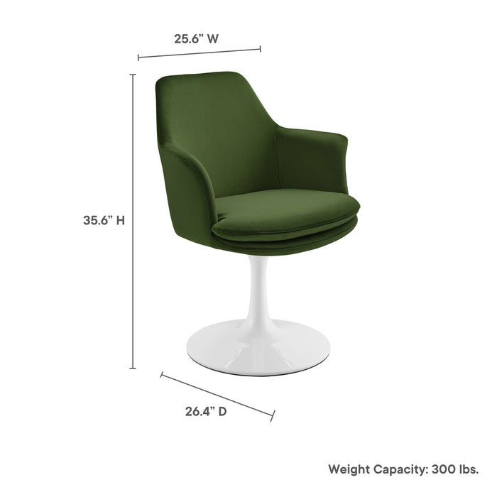 Lippa Swivel Dining Armchair