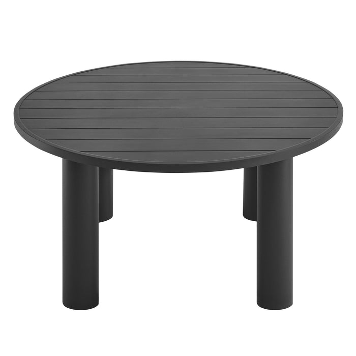 Nautica Outdoor Patio 60" Round Aluminum Dining Table