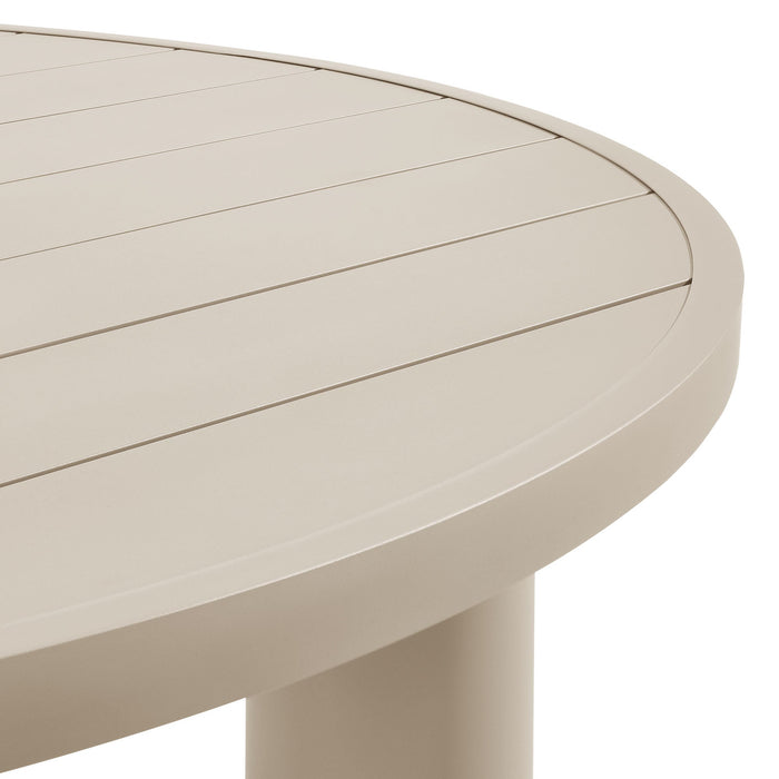 Nautica Outdoor Patio 60" Round Aluminum Dining Table