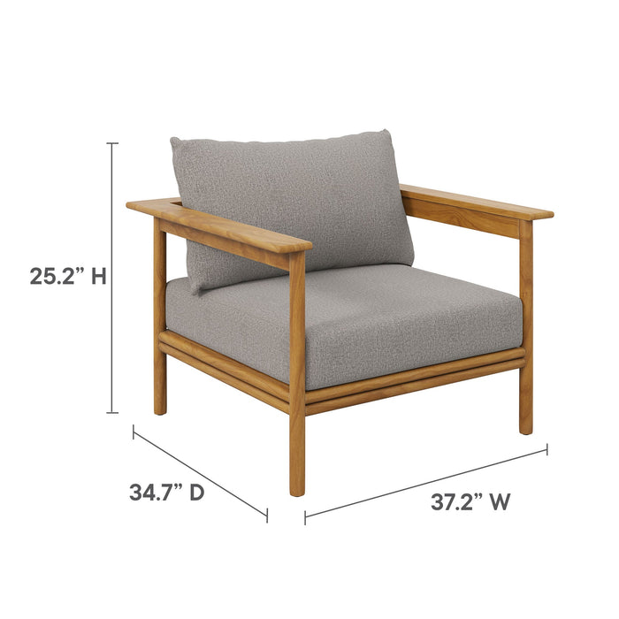 Wren Outdoor Patio Teak Wood Armchair