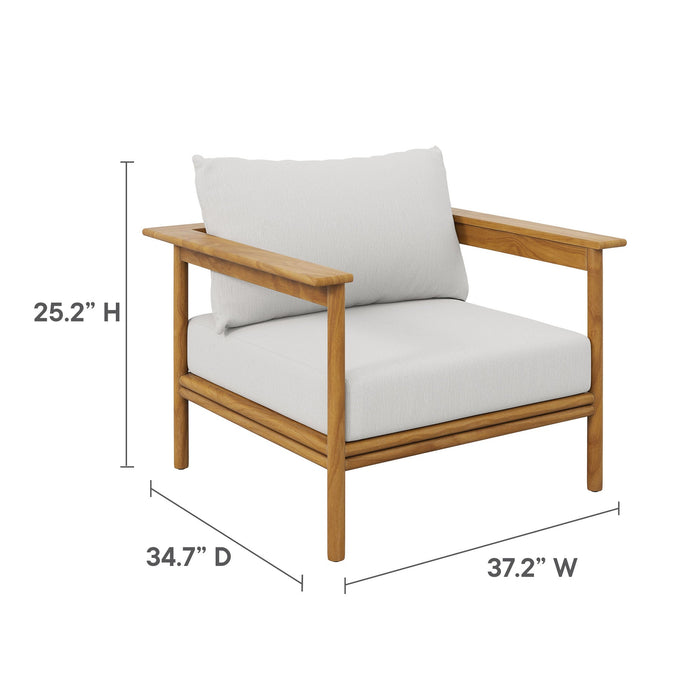 Wren Outdoor Patio Teak Wood Armchair