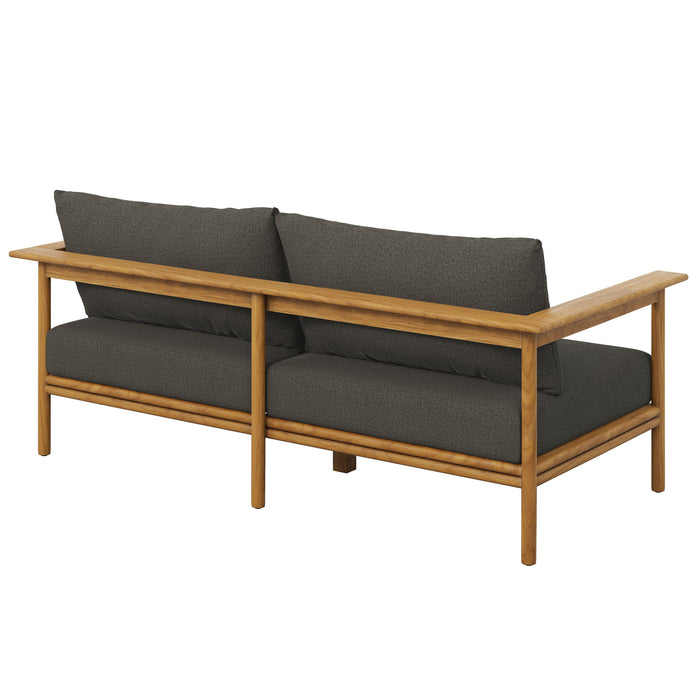 Wren Outdoor Patio Teak Wood Sofa