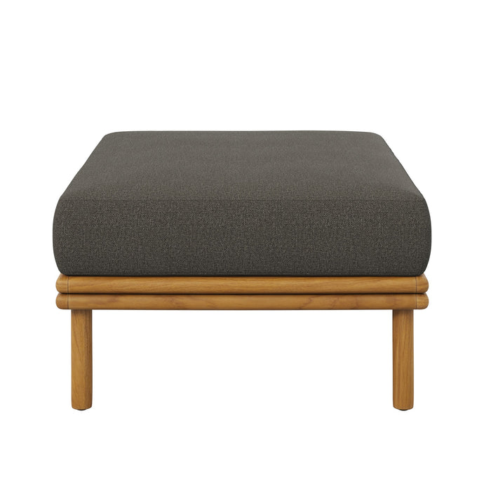 Wren Outdoor Patio Teak Wood Ottoman