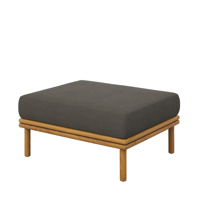 Wren Outdoor Patio Teak Wood Ottoman