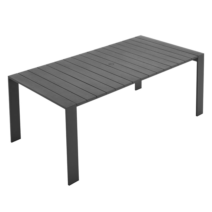 Tahoe Rectangular Outdoor Patio Aluminum Dining Table