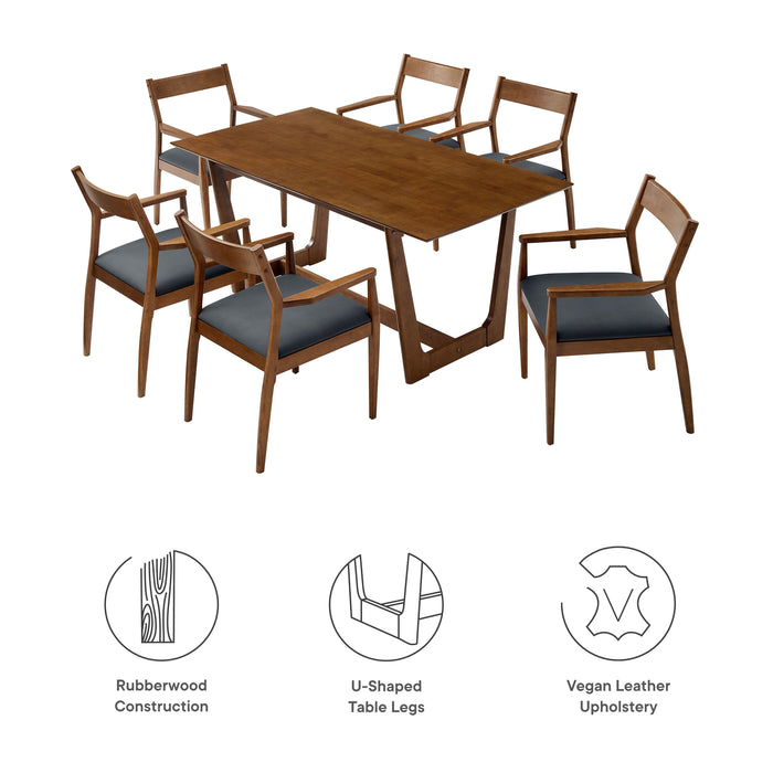 Solara 7-Piece Wood Dining Set