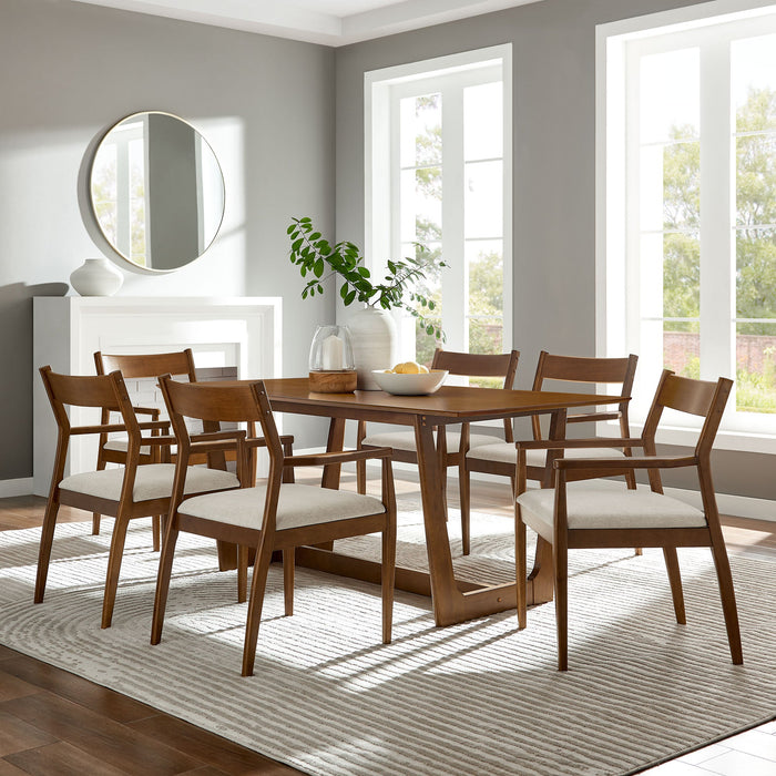 Solara 7-Piece Wood Dining Set