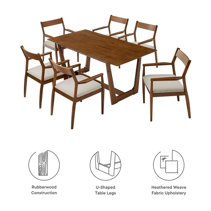 Solara 7-Piece Wood Dining Set