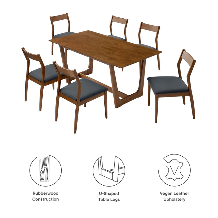 Solara 7-Piece Wood Dining Set