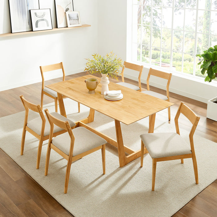 Solara 7-Piece Wood Dining Set