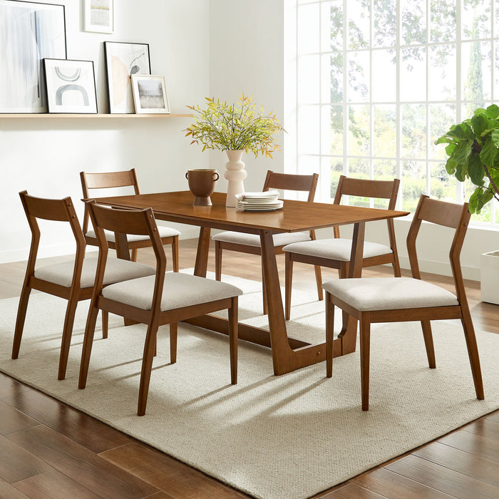 Solara 7-Piece Wood Dining Set