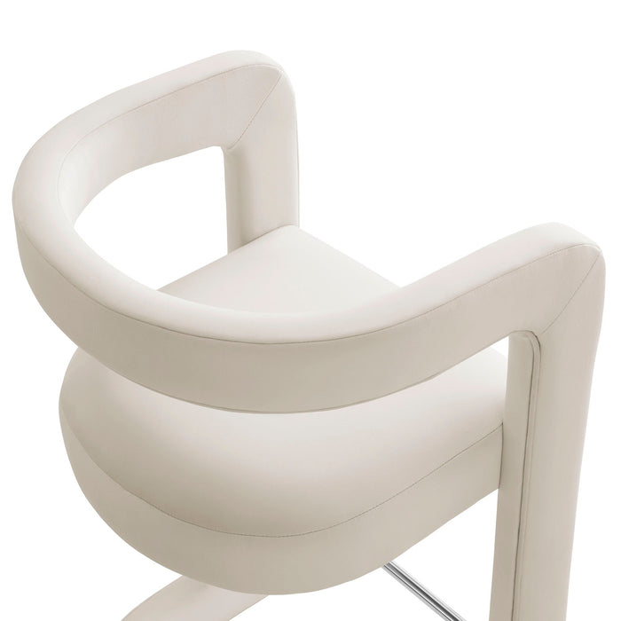 Winslow Performance Velvet Bar Stool