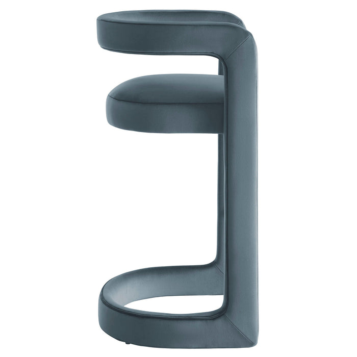 Winslow Performance Velvet Bar Stool