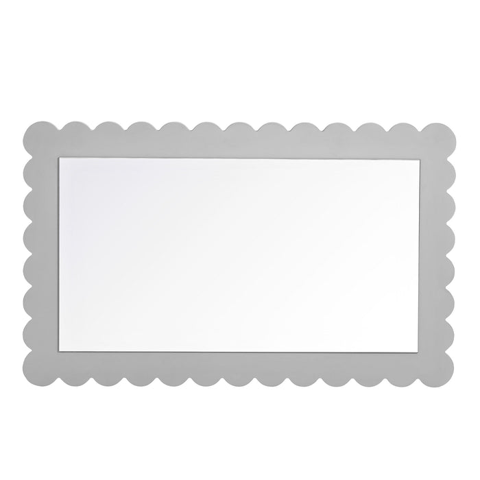 Emmeline Scalloped Rectangle Wall Mirror