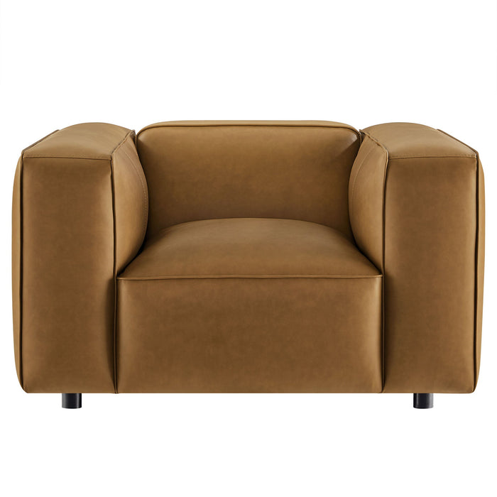 Auren Upholstered Vegan Leather Armchair