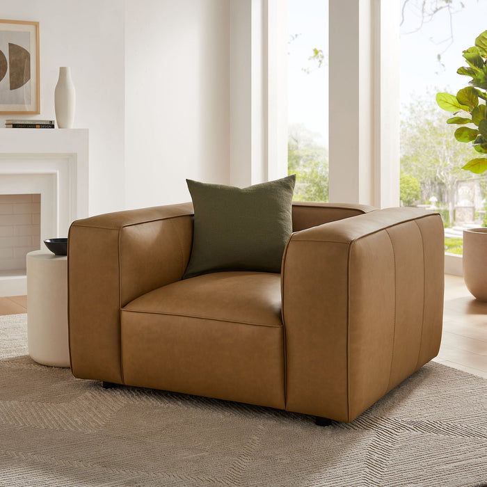 Auren Upholstered Vegan Leather Armchair