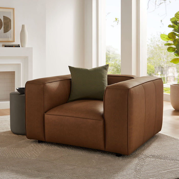 Auren Upholstered Vegan Leather Armchair